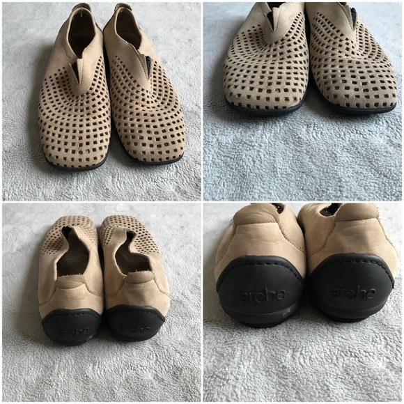 Arche Piaoko Perforated Suede Leather Loafer 6.5 - Picture 4 of 17